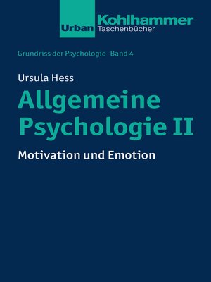 cover image of Allgemeine Psychologie II
